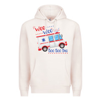 Pale Pink emt paramedic wee woo ambulance boo Premium Hoodie - linhVisuals