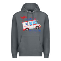Rock emt paramedic wee woo ambulance boo Premium Hoodie - linhVisuals
