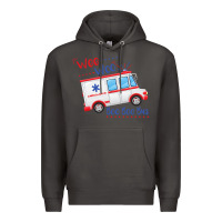 Smoke emt paramedic wee woo ambulance boo Premium Hoodie - linhVisuals