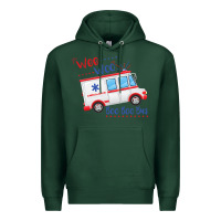 Emt Paramedic Wee Woo Ambulance Boo Premium Hoodie | Teevron