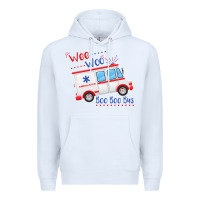 White emt paramedic wee woo ambulance boo Premium Hoodie - linhVisuals