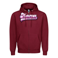 Burgundy Mama Leopard Zipper Hoodie - RanaPortraitStore