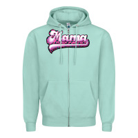 Seafoam Mama Leopard Zipper Hoodie - RanaPortraitStore