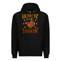 Black huffin stuffin turkey thanksgiving Premium Hoodie - linhVisuals