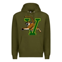 Army Green vermont catamounts Premium Hoodie - linhVisuals