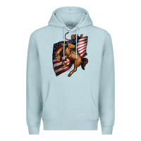 Blue Mist American Cowboy Premium Hoodie - Jasminsmagicworld