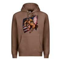 Chestnut American Cowboy Premium Hoodie - Jasminsmagicworld