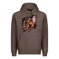 Coffee American Cowboy Premium Hoodie - Jasminsmagicworld