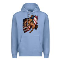Colony Blue American Cowboy Premium Hoodie - Jasminsmagicworld