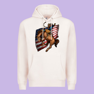 American Cowboy Premium Hoodie Designed By Jasminsmagicworld
