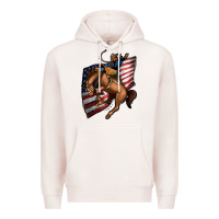 Pale Pink American Cowboy Premium Hoodie - Jasminsmagicworld
