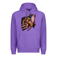 Purple American Cowboy Premium Hoodie - Jasminsmagicworld