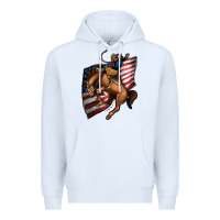 White American Cowboy Premium Hoodie - Jasminsmagicworld