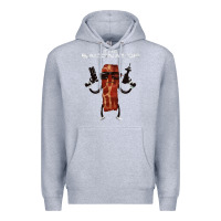 Heather Grey the baconator Premium Hoodie - linhVisuals