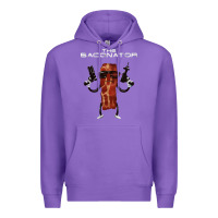Purple the baconator Premium Hoodie - linhVisuals