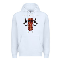 White the baconator Premium Hoodie - linhVisuals