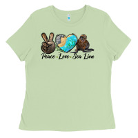 Matcha Peace Love Sea Lion Ladies Tee - LillyAllenDesigns
