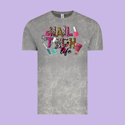 Nail Tech Life Vintage Tee Designed By Lillyallendesigns