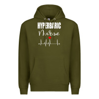 Army Green hyperbaric nurse rn gift Premium Hoodie - linhVisuals
