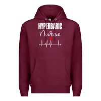 Burgundy hyperbaric nurse rn gift Premium Hoodie - linhVisuals