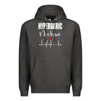 Charcoal Heather hyperbaric nurse rn gift Premium Hoodie - linhVisuals