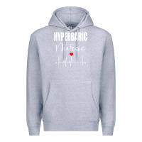 Heather Grey hyperbaric nurse rn gift Premium Hoodie - linhVisuals