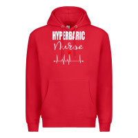 Red hyperbaric nurse rn gift Premium Hoodie - linhVisuals