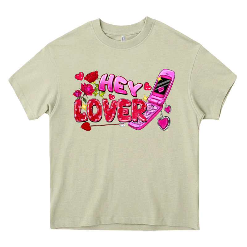 Hey Lover Flip Phone Heavy Core Tee by FaDigitalArtStudio | Teevron