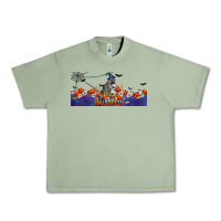Oil Green Happy Halloween Raccon Urban Heavy Tee - LillyAllenDesigns