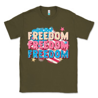 Army Green Freedom freedom freedom Classic Tee - FaDigitalArtStudio