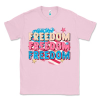 Bubblegum Pink Freedom freedom freedom Classic Tee - FaDigitalArtStudio