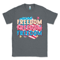 Charcoal Heather Freedom freedom freedom Classic Tee - FaDigitalArtStudio