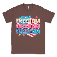 Chestnut Freedom freedom freedom Classic Tee - FaDigitalArtStudio