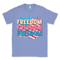 Colony Blue Freedom freedom freedom Classic Tee - FaDigitalArtStudio