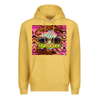 Antique Gold hello sunshine Premium Hoodie - BarkalooDesign