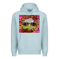 Blue Mist hello sunshine Premium Hoodie - BarkalooDesign