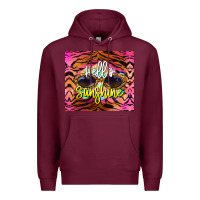 Burgundy hello sunshine Premium Hoodie - BarkalooDesign