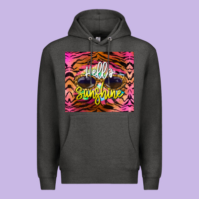 Hello Sunshine Premium Hoodie Designed By Barkaloodesign