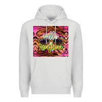 Dove Grey hello sunshine Premium Hoodie - BarkalooDesign