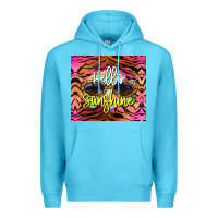 Ocean Blue hello sunshine Premium Hoodie - BarkalooDesign