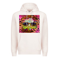 Pale Pink hello sunshine Premium Hoodie - BarkalooDesign