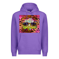 Purple hello sunshine Premium Hoodie - BarkalooDesign