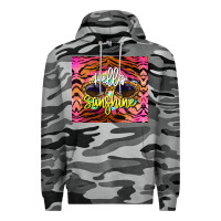 Slate Camo hello sunshine Premium Hoodie - BarkalooDesign