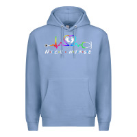 Colony Blue nicu nurse heartbeat Premium Hoodie - linhVisuals
