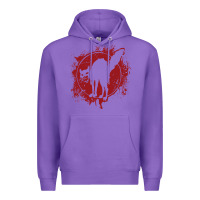 Purple Anarchist Black Cat Premium Hoodie - linhVisuals