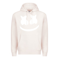 Pale Pink mello face Premium Hoodie - linhVisuals