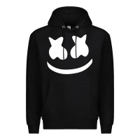 Black mello face Premium Hoodie - linhVisuals