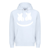 White mello face Premium Hoodie - linhVisuals