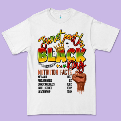 Juneteenth Black King Premium Tee Designed By Lillyallendesigns