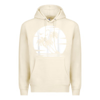 Tofu coconut palm trees summer vacation beach tropical summer t shirt Premium Hoodie - linhVisuals